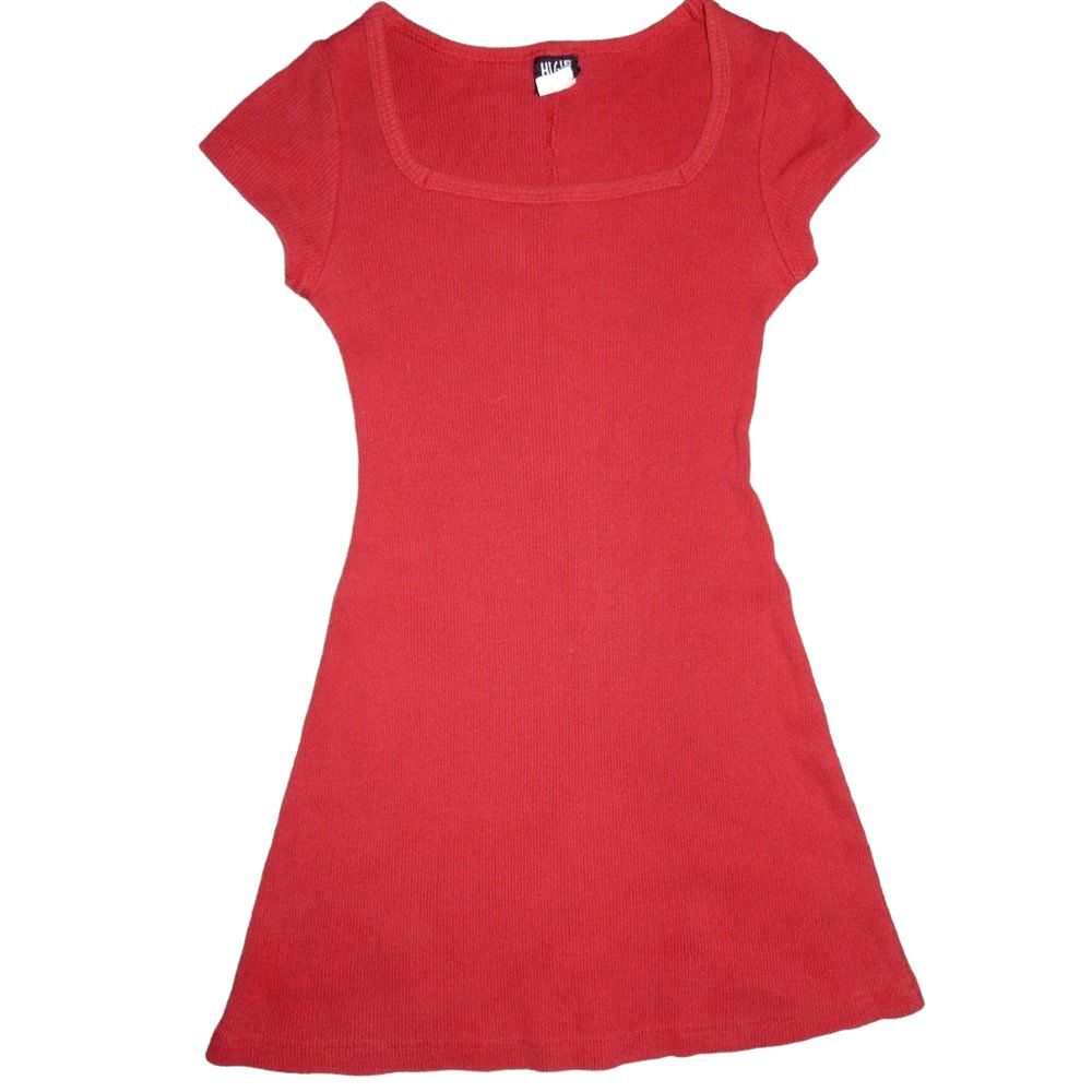 High Maintenance women’s junior’s small red ribbed vintage 90s mini dress